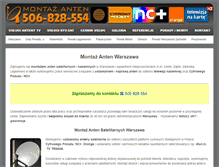Tablet Screenshot of montaz-anten.pl